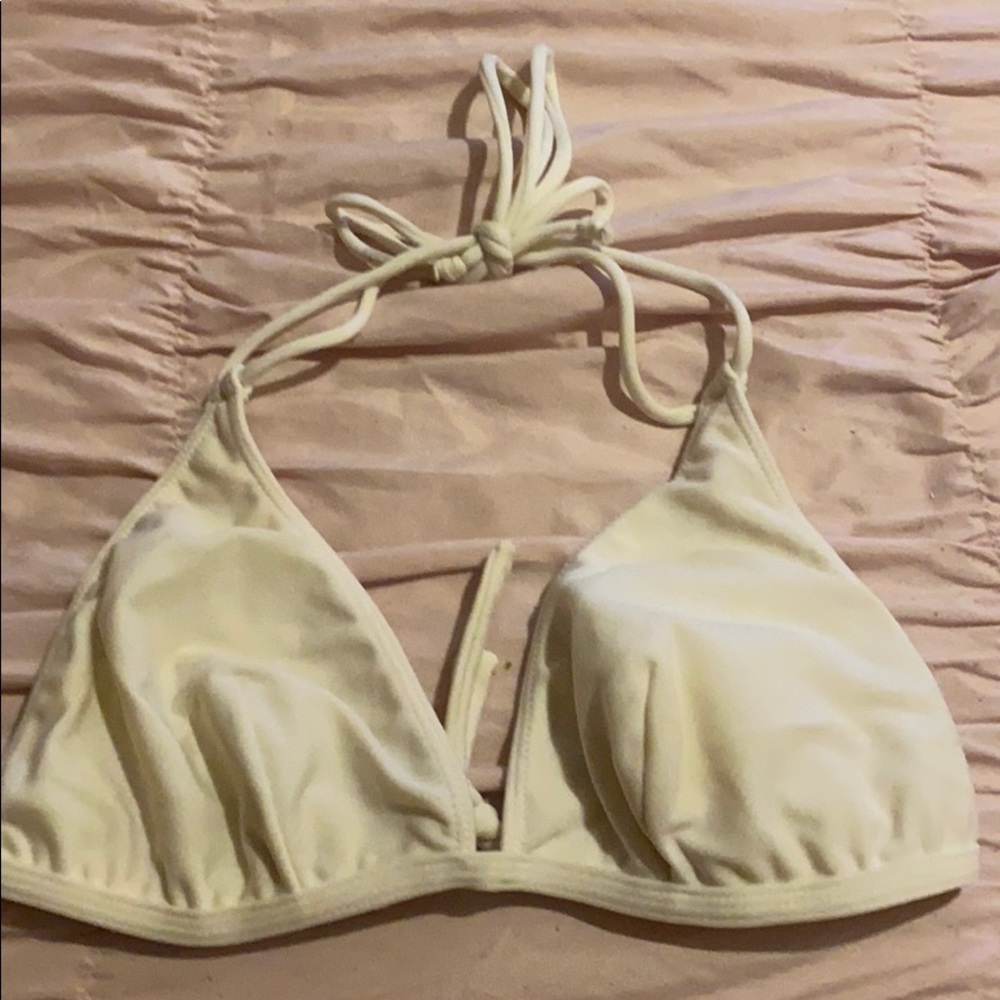 White bikini top